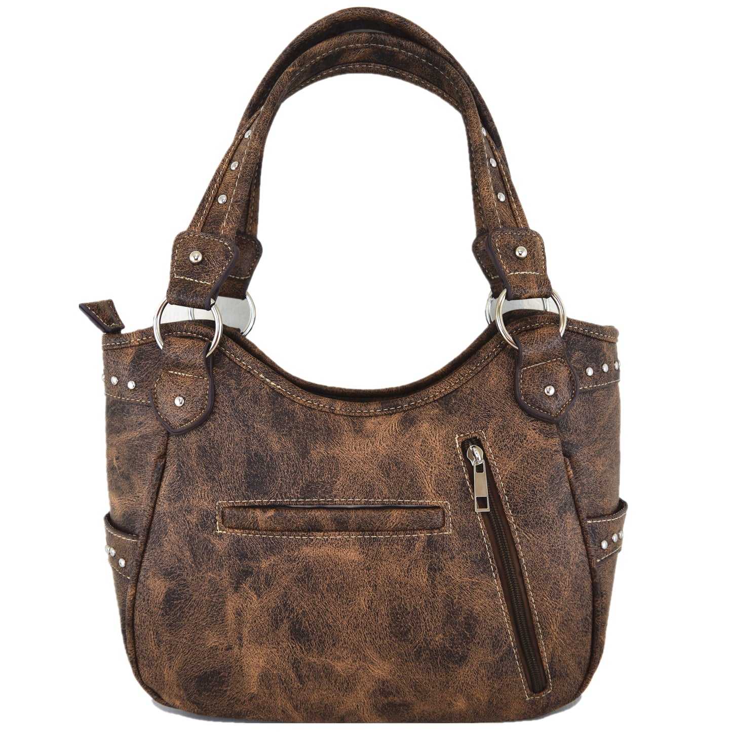 Western Style Embroidery Horse Concealed Carry Purse With Matching Wallet Set