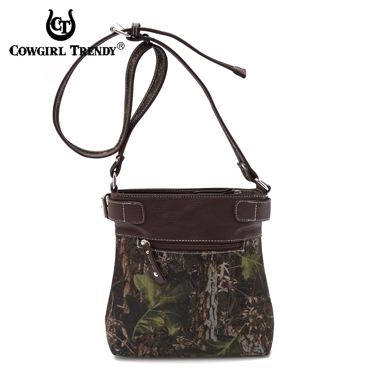 Camouflage Rhinestone Cross Studded Crossbody Handbags