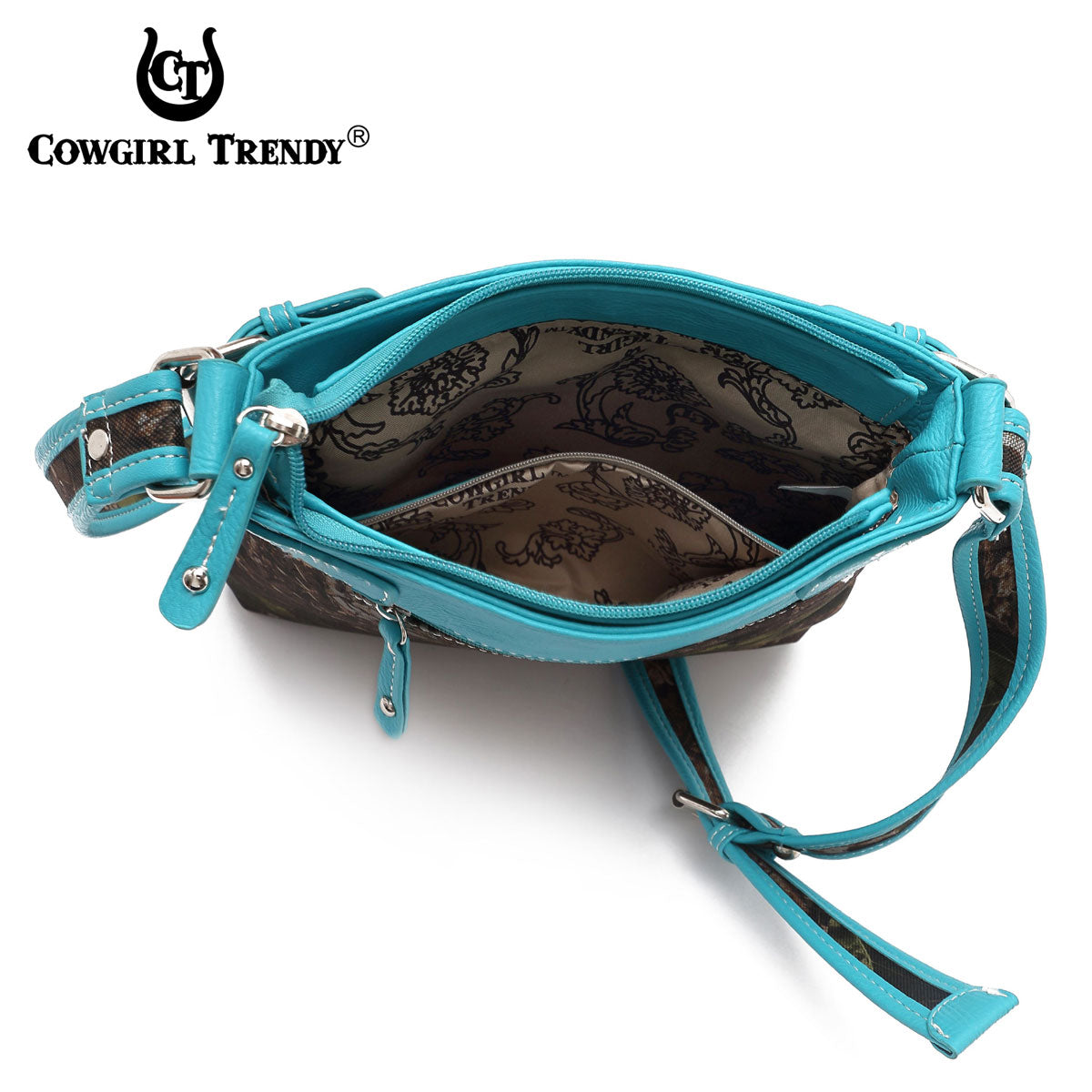Camouflage Rhinestone Cross Studded Crossbody Handbags