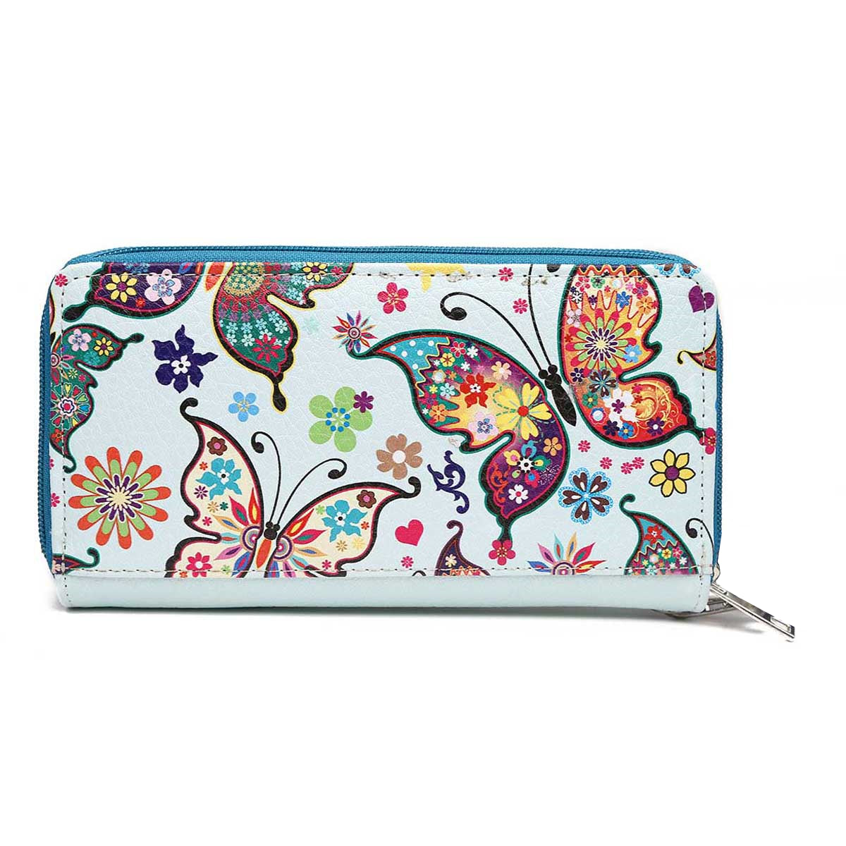 Colorful Butterfly Women Purse with Matching Wallet Set