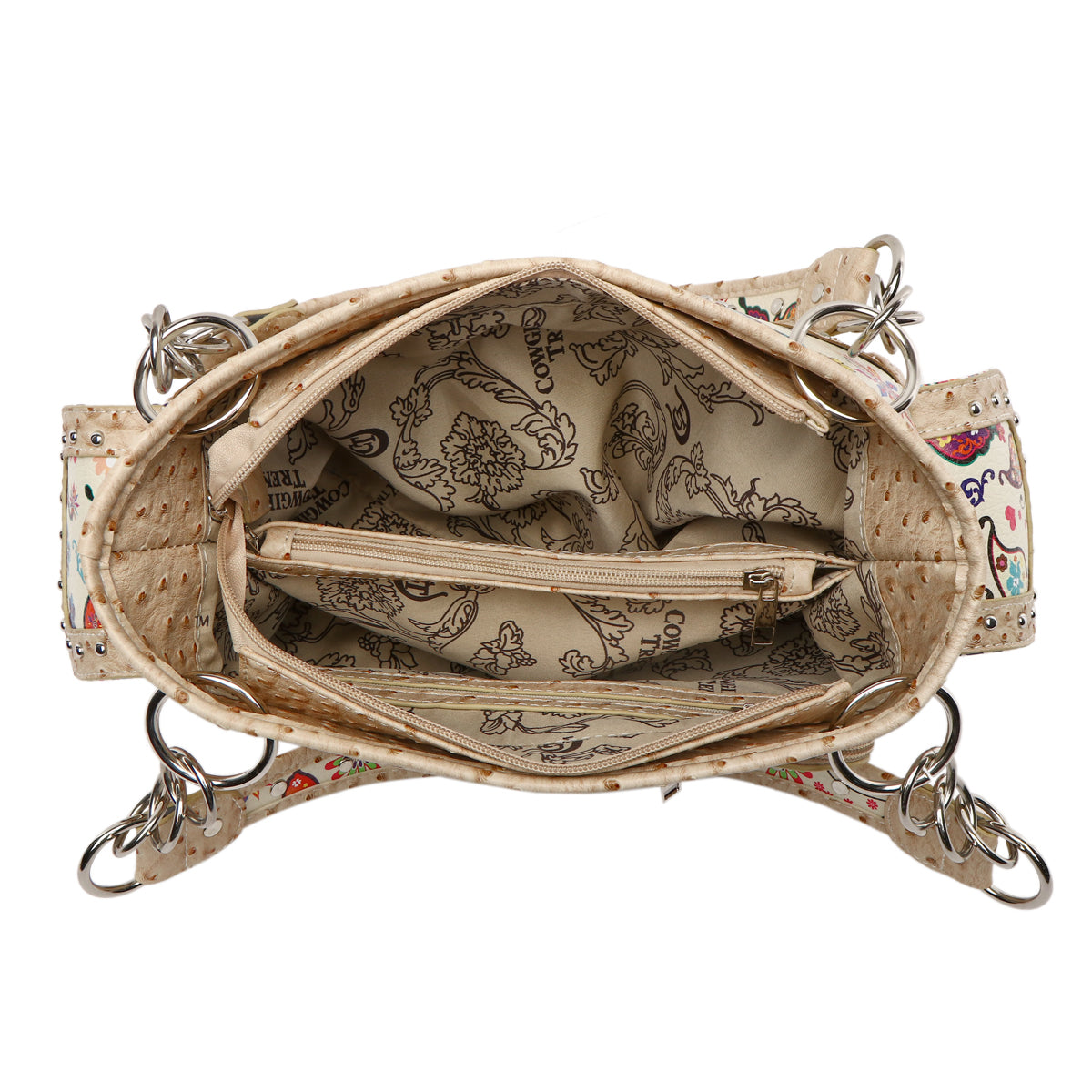 Colorful Butterfly Women Purse with Matching Wallet Set