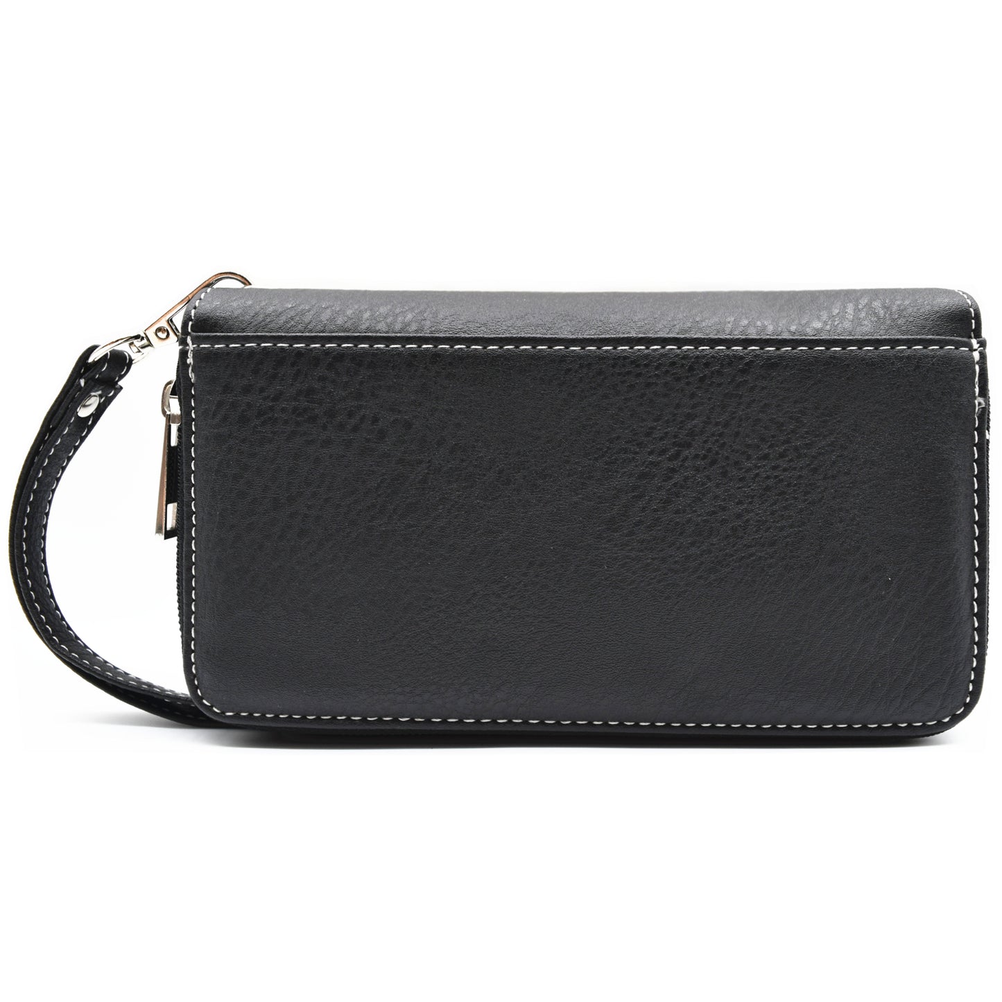 Gothic Skull Punk Chain Women Double Zipper Wallet