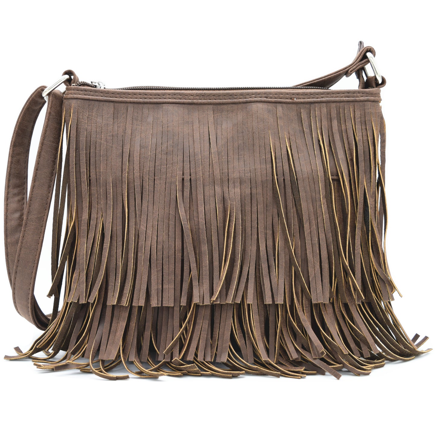 Western Style Leather Fringe Women Crossbody Handbags