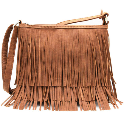 Western Style Leather Fringe Women Crossbody Handbags