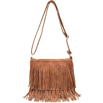 Western Style Leather Fringe Women Crossbody Handbags