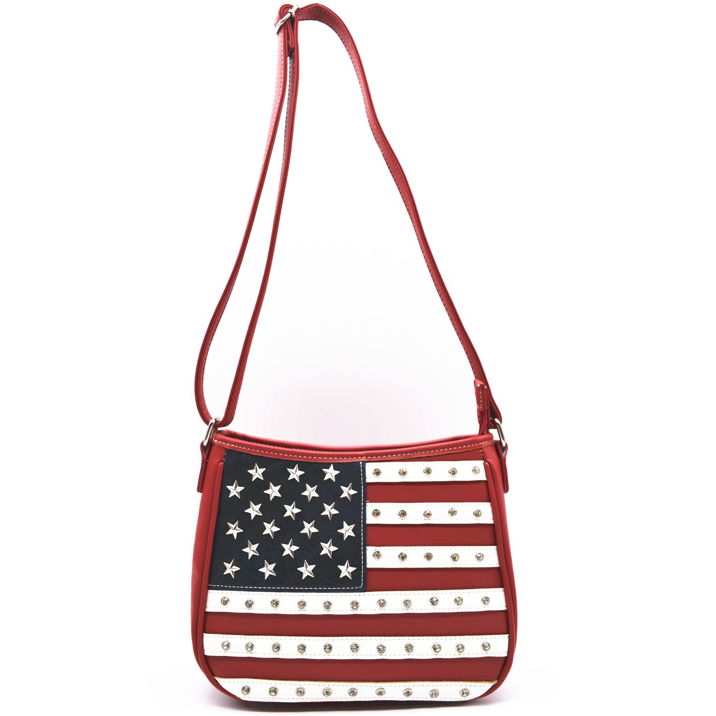 American Flag Stars and Stripes Studs Crossbody Handbags