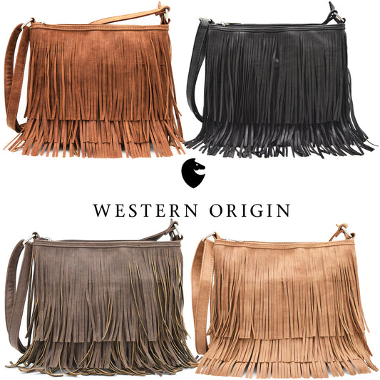 Western Style Fringe Crossbody Women Purse