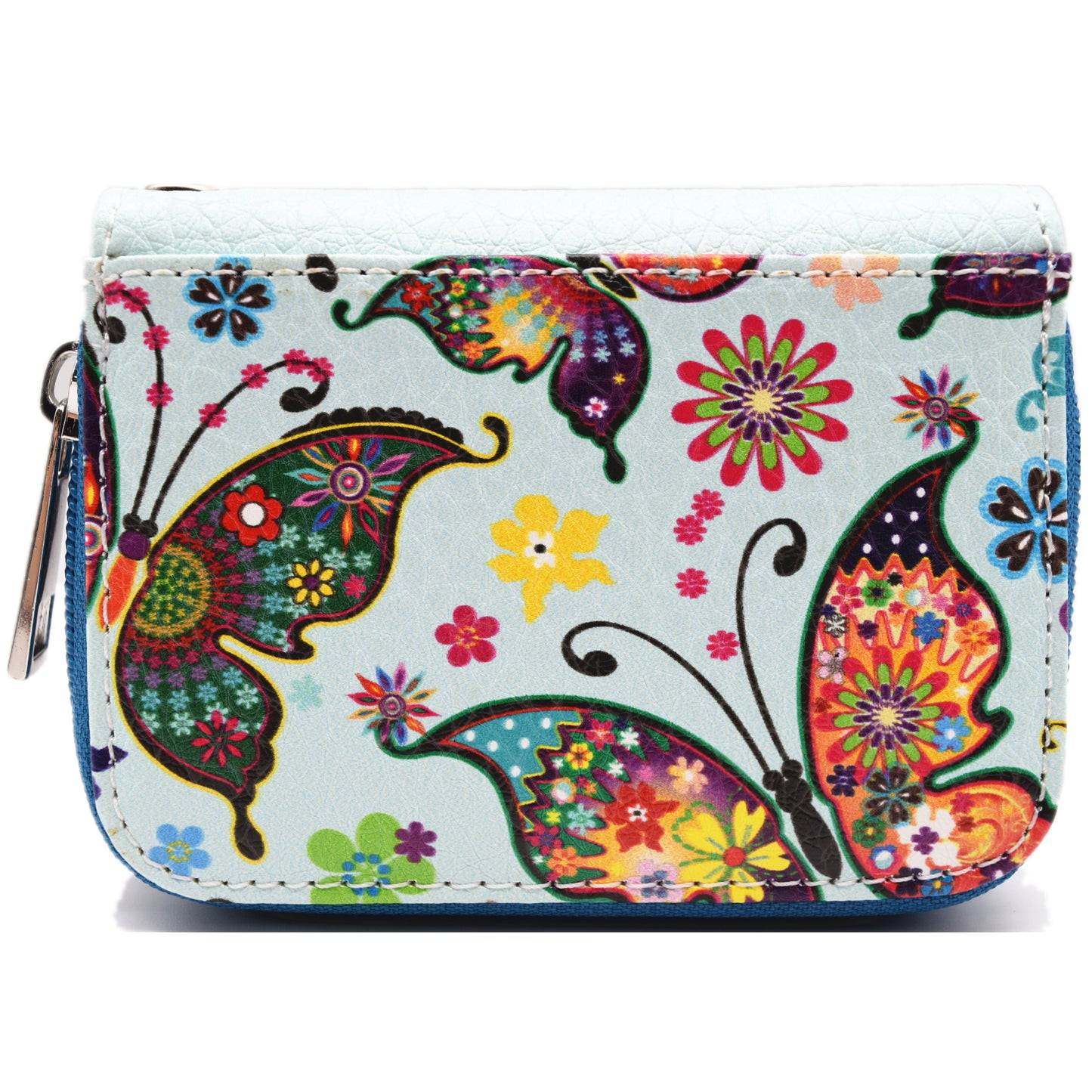 Butterfly Flower Western Style Crossbody Handbags With Mini Wallet Set