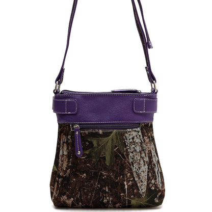 Camouflage Rhinestone Cross Pistols Studded Crossbody Handbags