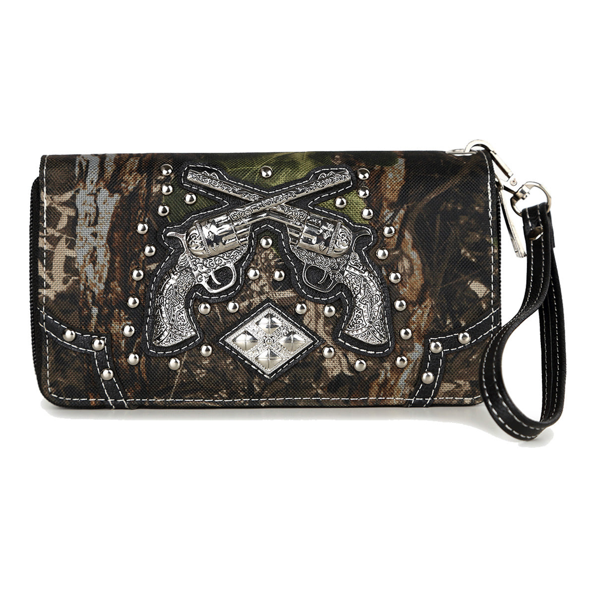 Camouflage Double Pistol Women Crossbody Bag