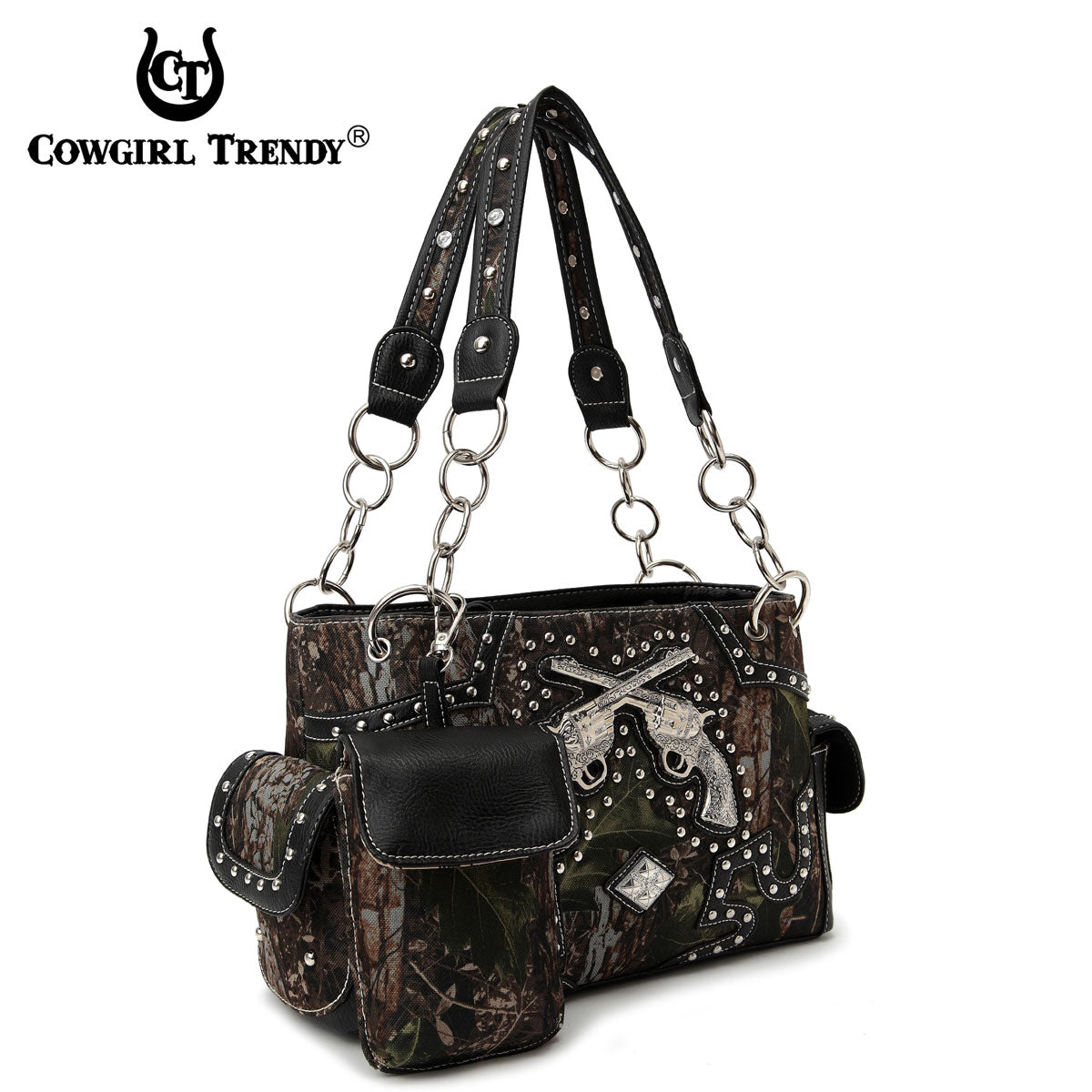 Camouflage Double Pistol Women Crossbody Bag