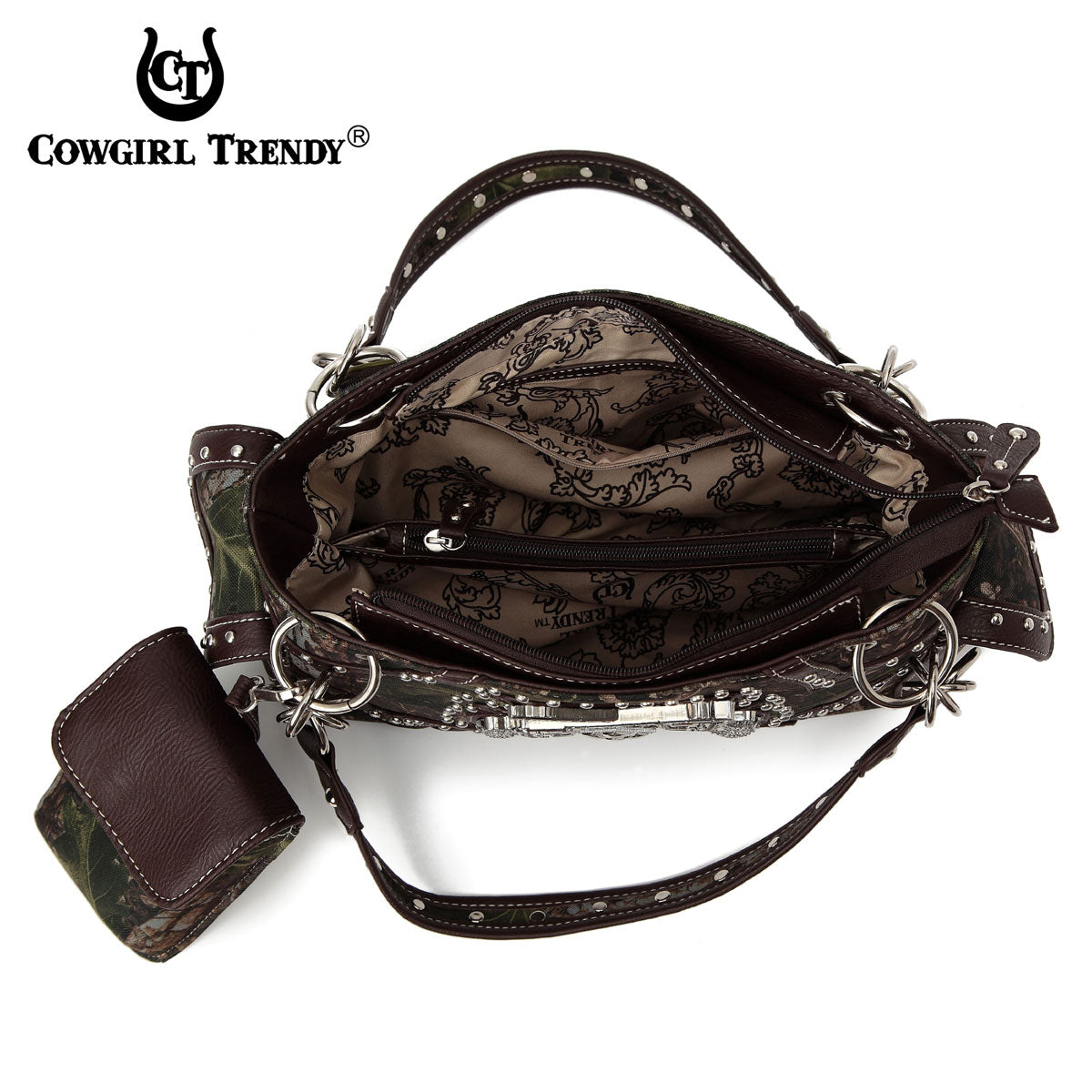 Camouflage Double Pistol Women Crossbody Bag