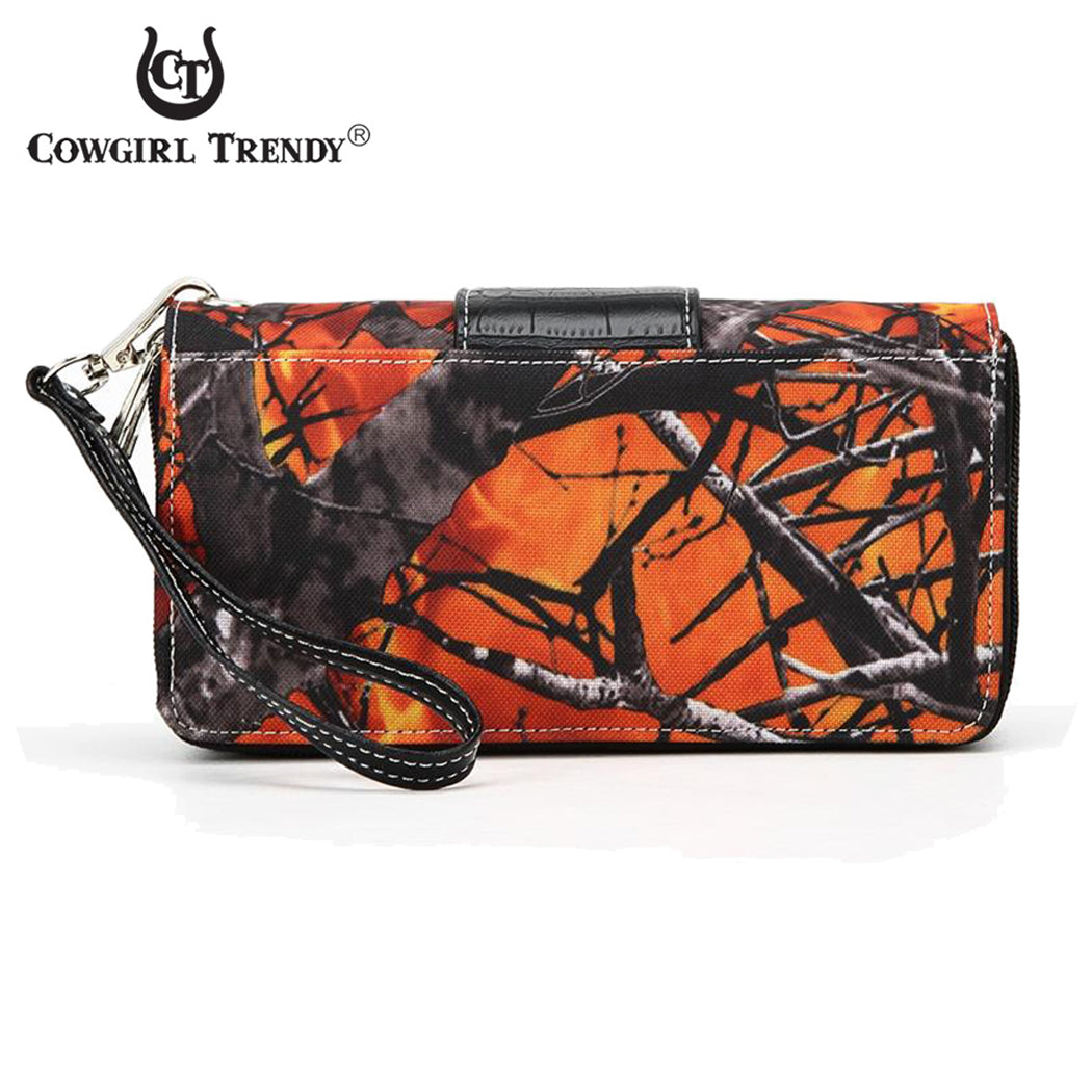 Camouflage Buckle Women Purse with Matching Wallet Set