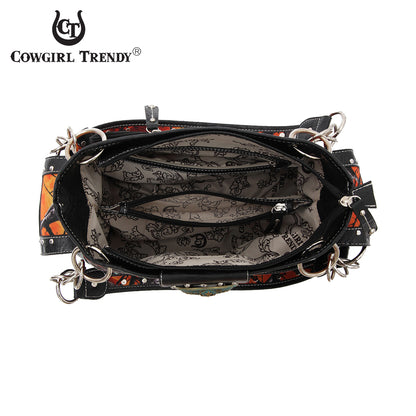 Camouflage Buckle Women Purse with Matching Wallet Set