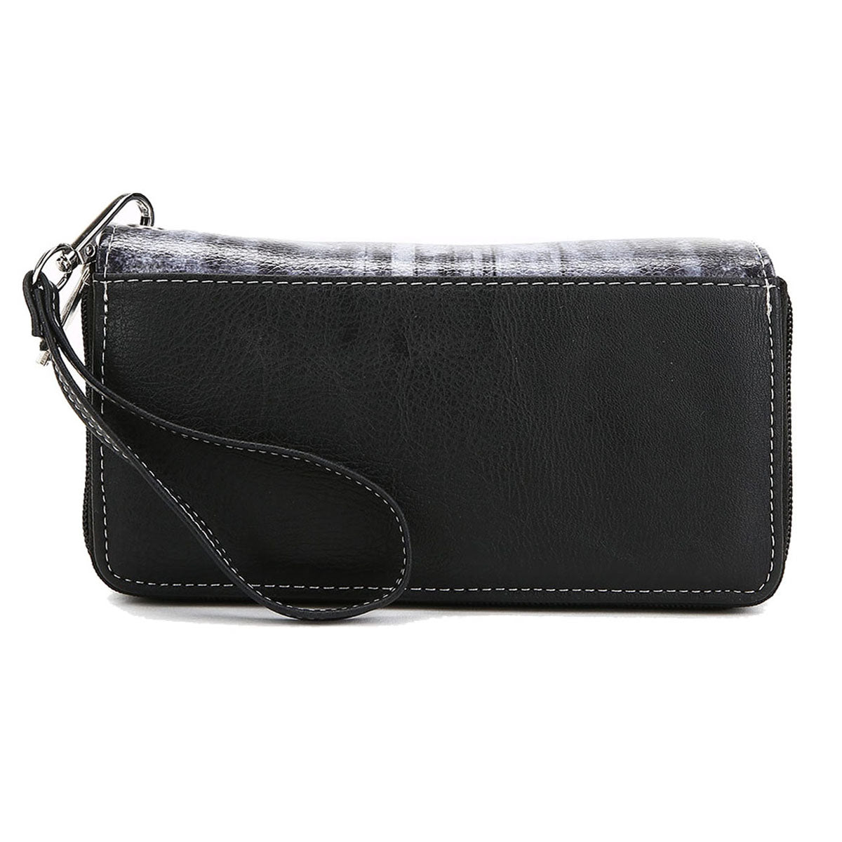 Dragonfly Western Style Women Double Zipper Wallet