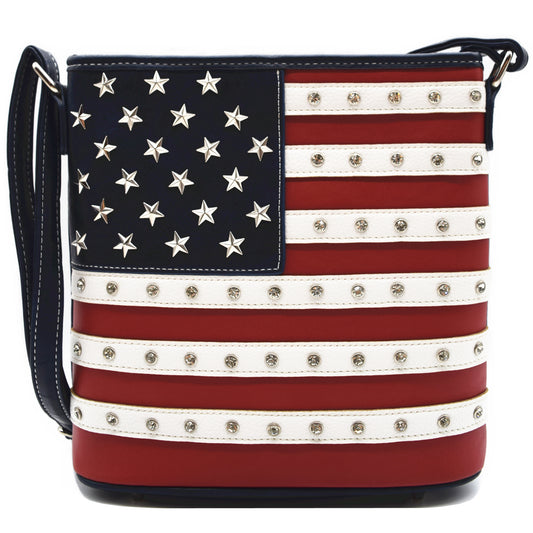 USA Flag Women Crossbody Bag